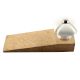 2 Pieces Solid White Square Ceramic Door Stopper